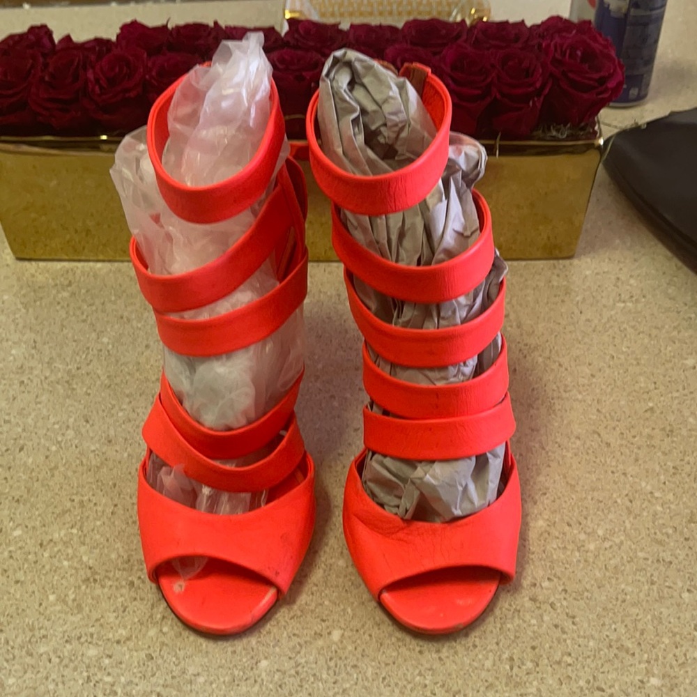 Jimmy choo neon caged sandal size 40 10